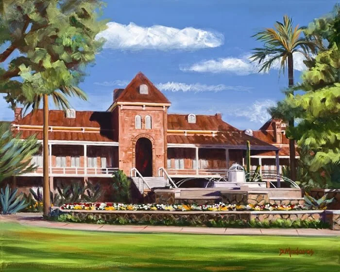FOUNTAIN AT OLD MAIN by Diana Madaras
