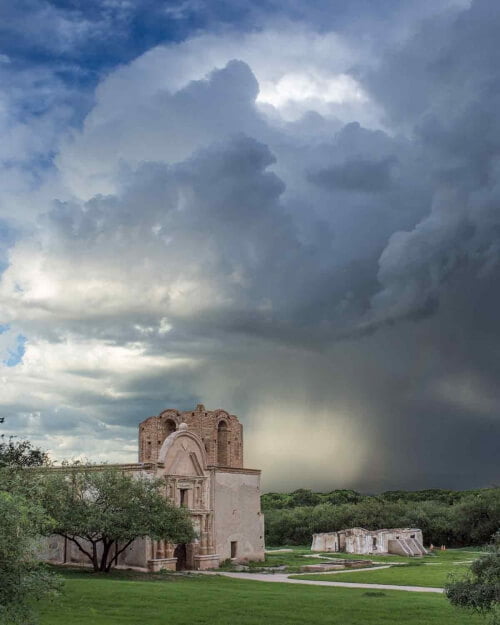 CLOUDS OVER THE MISSION by Guy Atchley